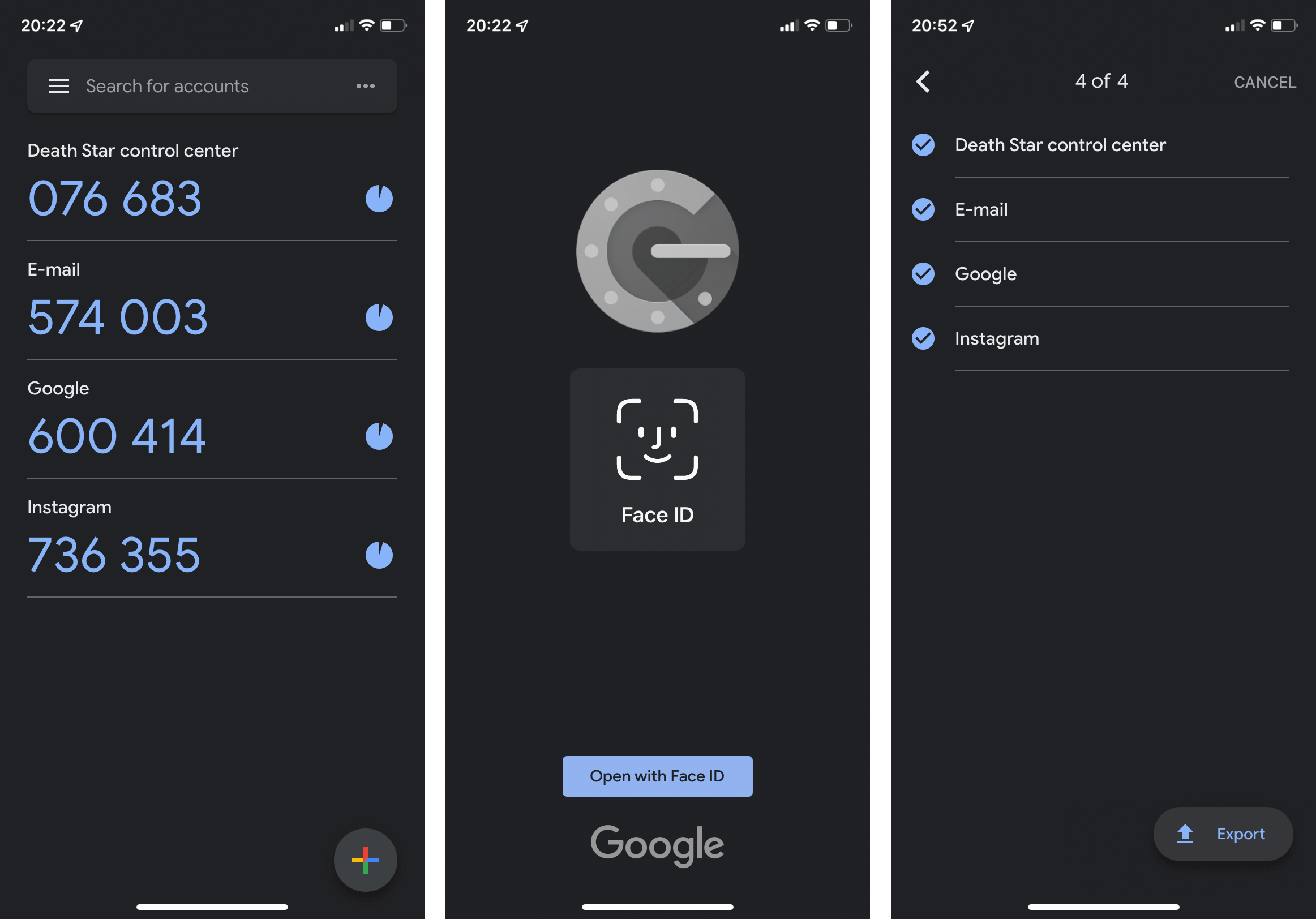 Google Authenticator: the most well-known authenticator app
